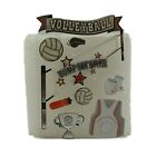 38713 - Pack of 4 Vibrant Volleyball Themed Stickers for Arts and Crafts Projects |File-9|