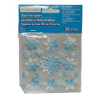 38730 - 2 Pk Snowflake Glitter Stickers With Glittering Snowflake Designs |File-9|