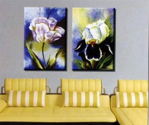 3881 - Oil Painting Flowers Lilies - |M-4 Top|