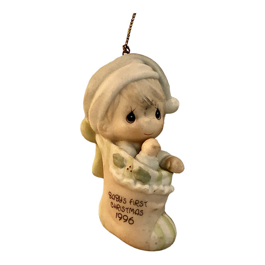 39054 - Precious Moments Baby's First Christmas 1996 Ornament - |Pod 1-67|
