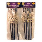 39094 - Spooky Halloween Skeleton Drinking Straws, 2-Pack with 10 Pieces |Pod 1-77|