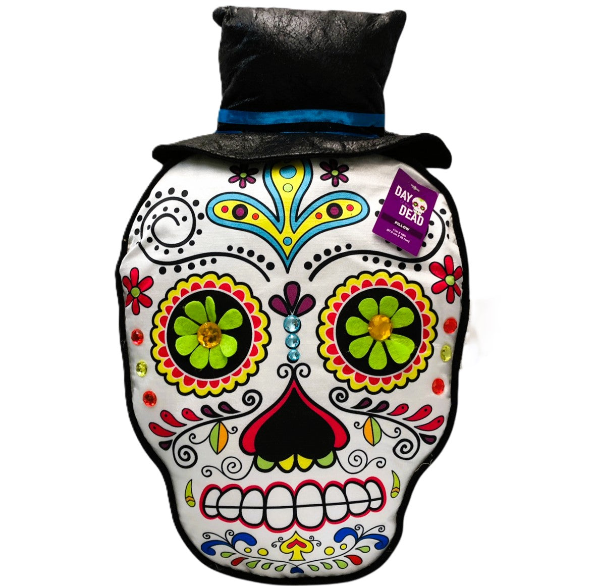 39327 - Day of The Dead Halloween Pillow |Pod 1-17|