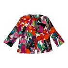 39384 - KASPER Bright Floral Jacket Size 16 - |3-14|