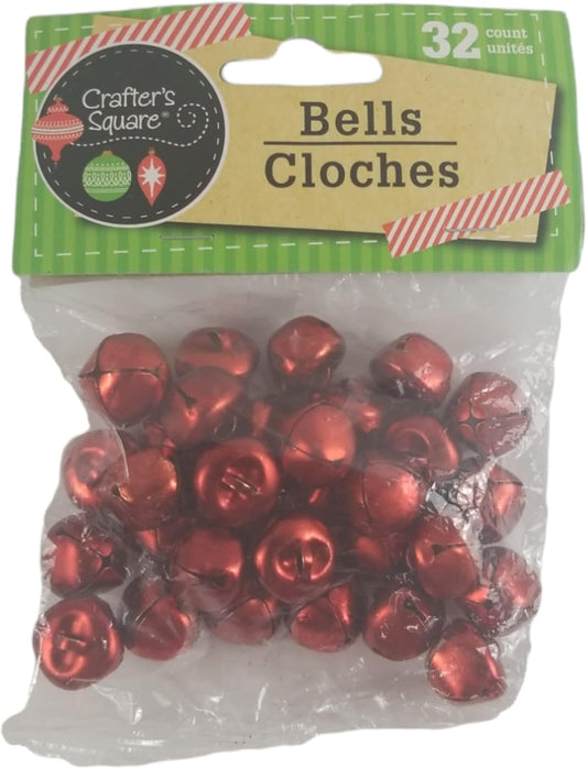 39473 - 32 Ct Red Jingle Bells 0.5 Inch Pack |2-16|