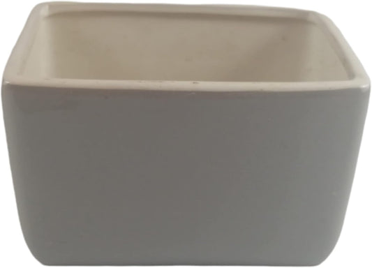 39500 - Ceramic 6" x 3.5" Gray Letter Holder - 2-16