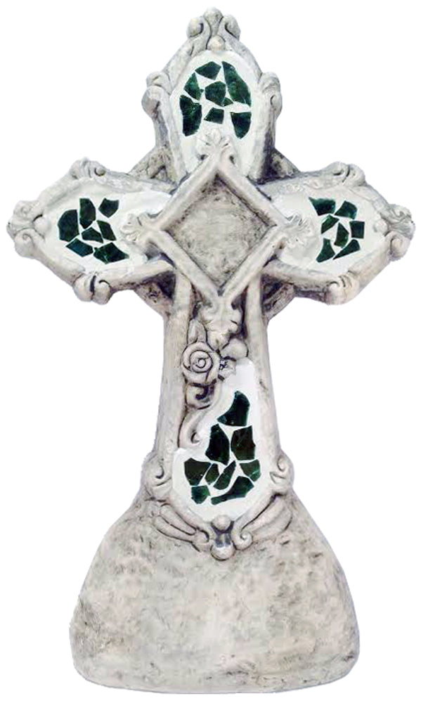 3952 - Garden Cross with Glass Inlay - |FF-27|