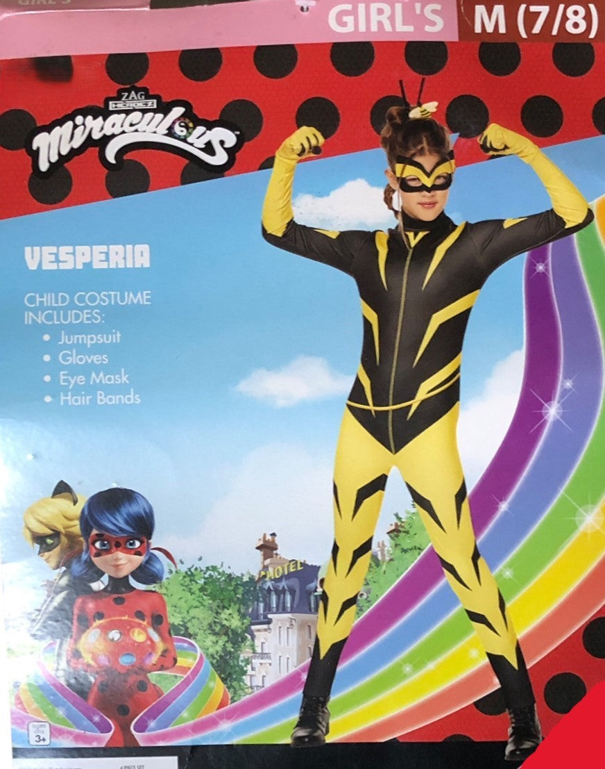 39527 - Miraculous Vesperia Girl's Costume Medium |BHA-8|