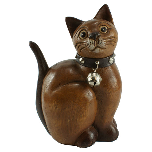 3977 - 8" Brown Cat - Looking Right - |006575Z-55|
