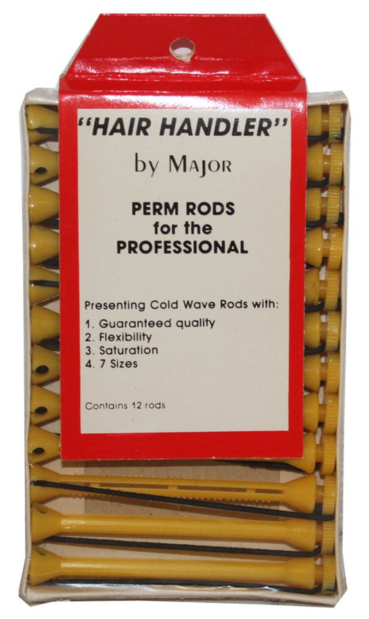 3999 - Hair Handler 3" Yellow Perm Rod 12 Pack - |BA-10|