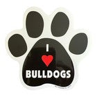40008 - I Love Bulldogs Paw Set of 5 - |File-13|
