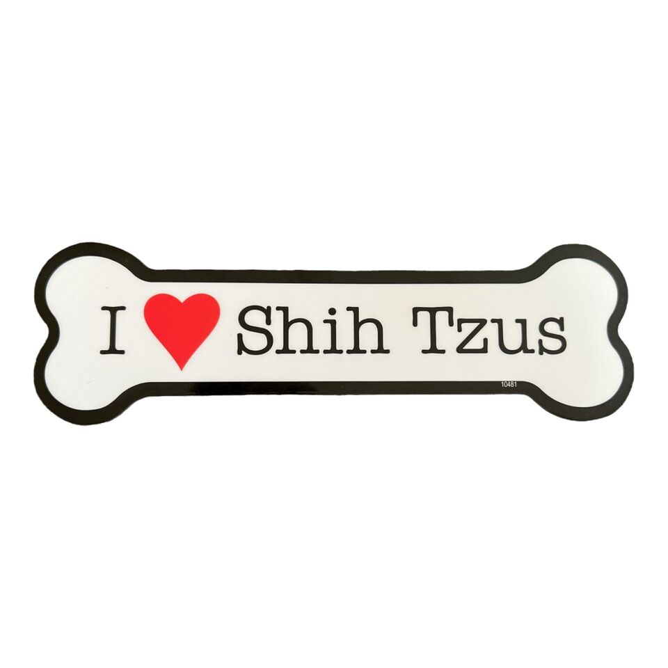 40026 - I Love Shih Tzus Bone Magnet - |File-13|
