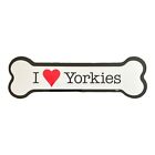 40027 - I Love Yorkies Bone Magnets 4pc - |File-13|