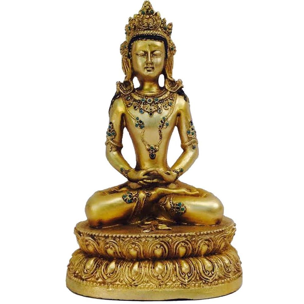 402 - 7" Gold Buddha - Meditating - |BU-15|