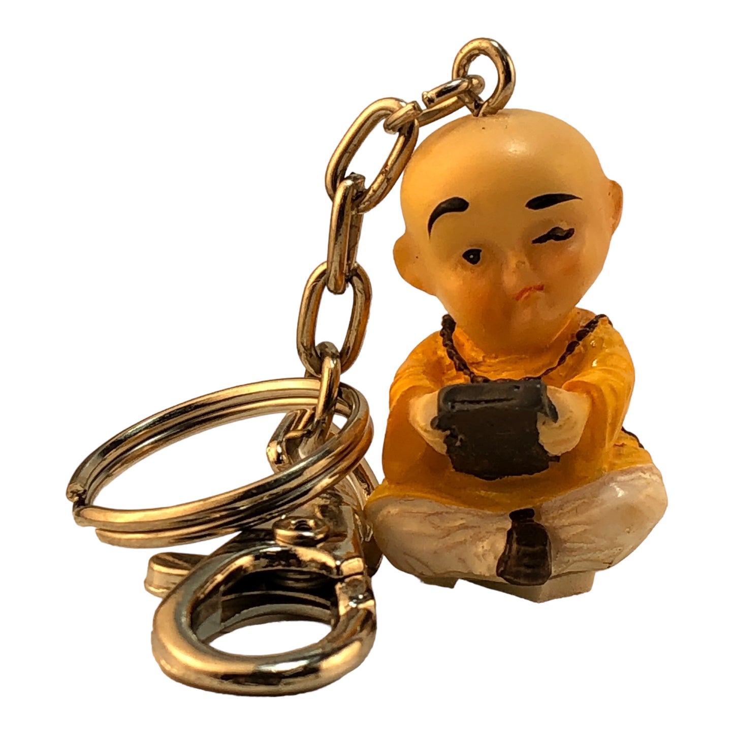 4036 - Buddha Boy Keychain Tablet Yellow - |DVD-36|
