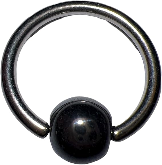 40378 - Pewter Gray Belly Ring - [Clear-227]