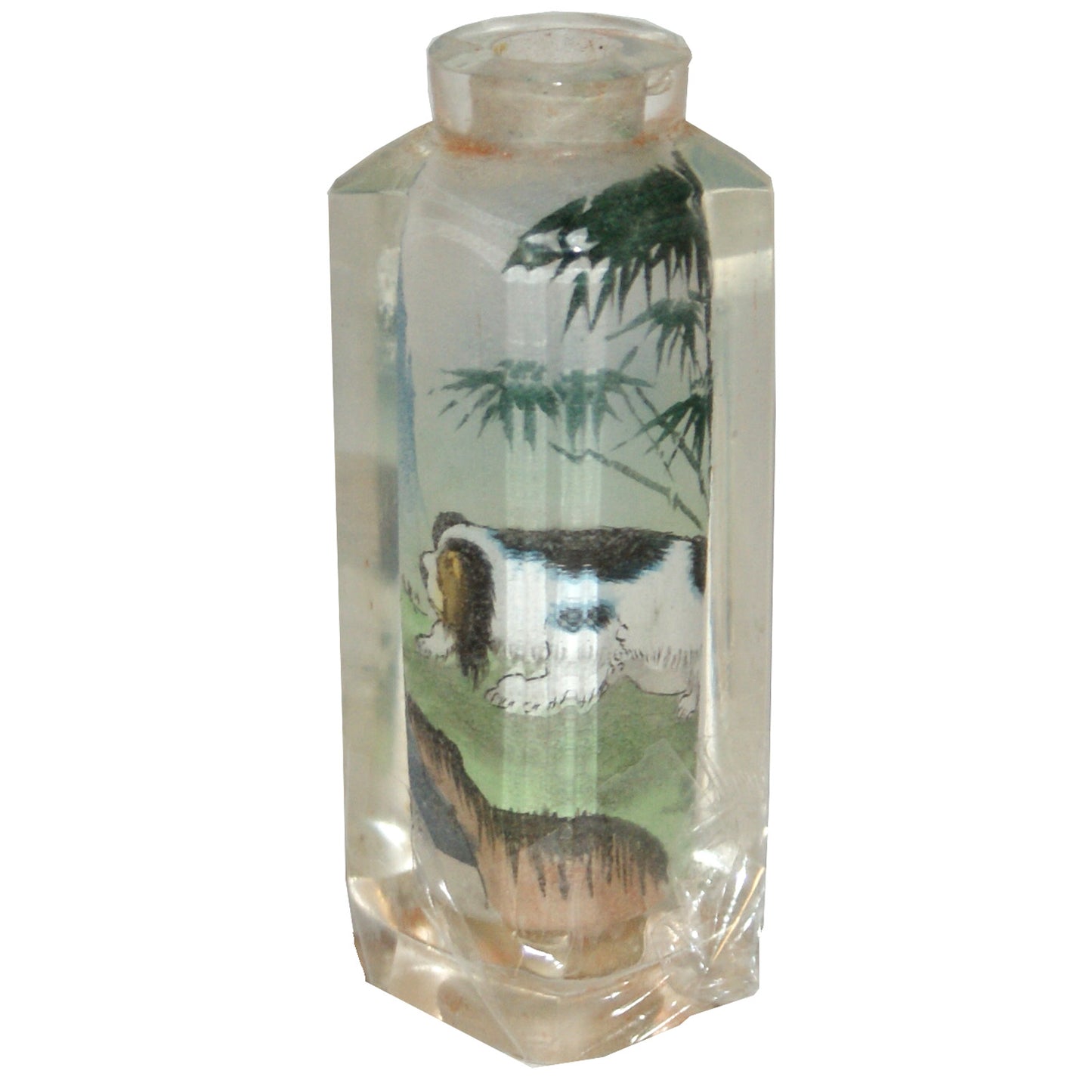 4046 - Asian Puppy Dog Snuff Bottle - |2-2|