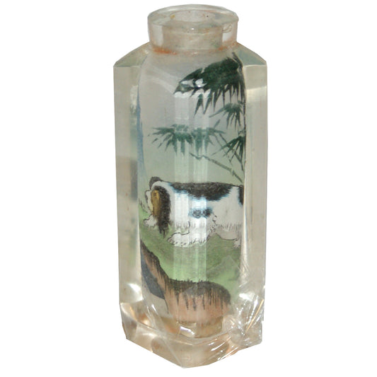 4046 - Asian Puppy Dog Snuff Bottle - |2-2|