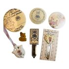 40565 - Precious Moments Collector's Set with Porcelain Dove Charm, 5 Year Pin, Bookmarks, and Buttons |H-27|