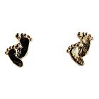 40613 - Magnetic Tiny Feet Earrings - |Clear-96|