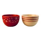40688 - Set of 2 Tidbit 2.5" Bowl Red White - |2-15|