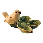40690 - 5" White Bird and Leaf Ashtray - |2-15|