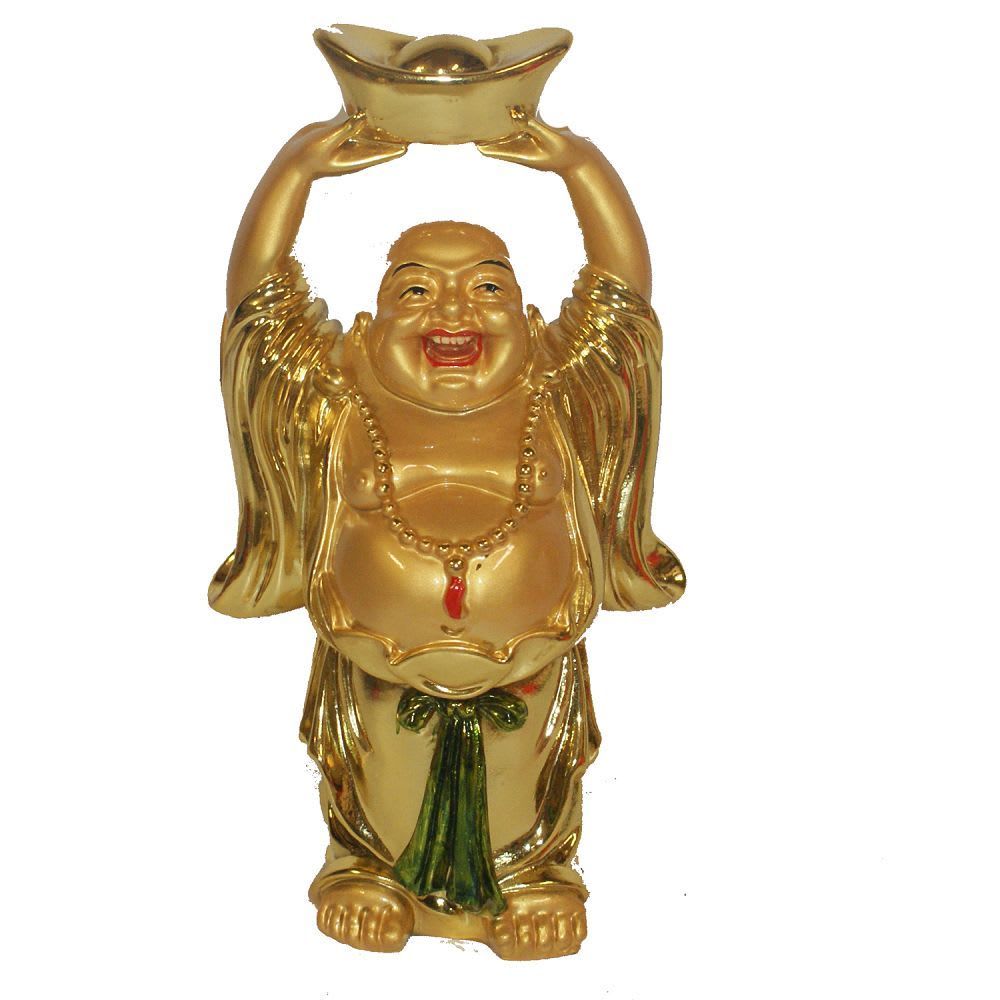 406 - 7" Happy Gold Money Buddha - |Bu-12|