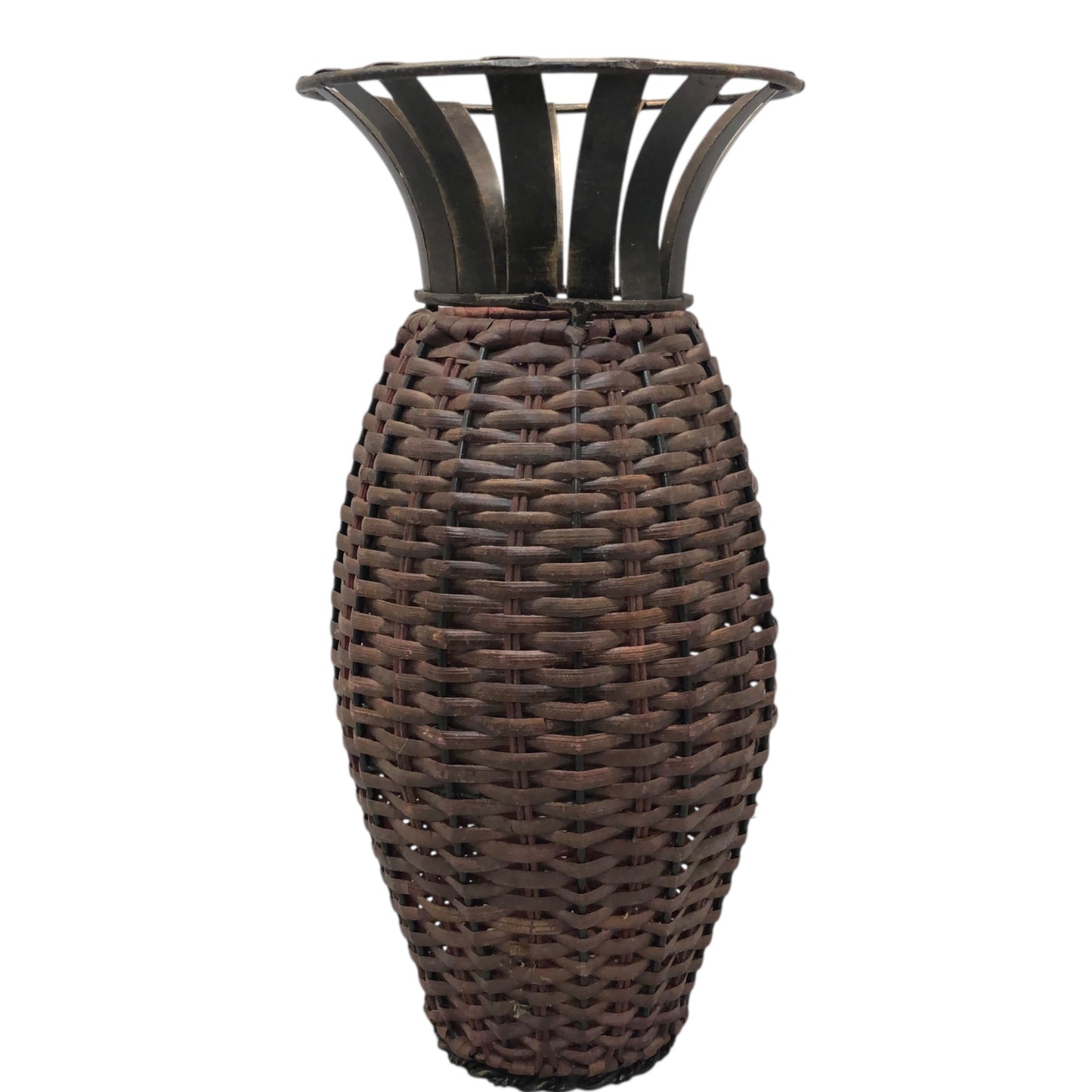 40717 - 15" Wiker and Metal Vase |Z-72|
