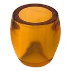 40804 - Amber Glass Toothpick Holder - [F-48]