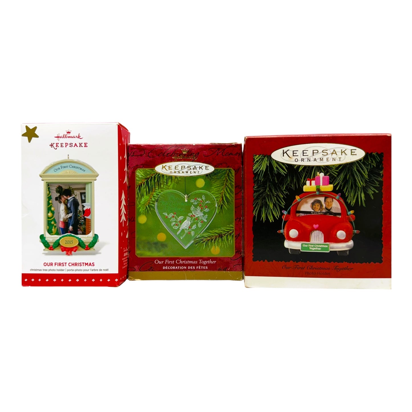 40872 - Set of Three Hallmark Keepsake Ornaments for First Christmas Together for Couples |Pod 1-66|