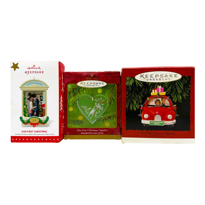 40872 - Set of Three Hallmark Keepsake Ornaments for First Christmas Together for Couples |Pod 1-66|