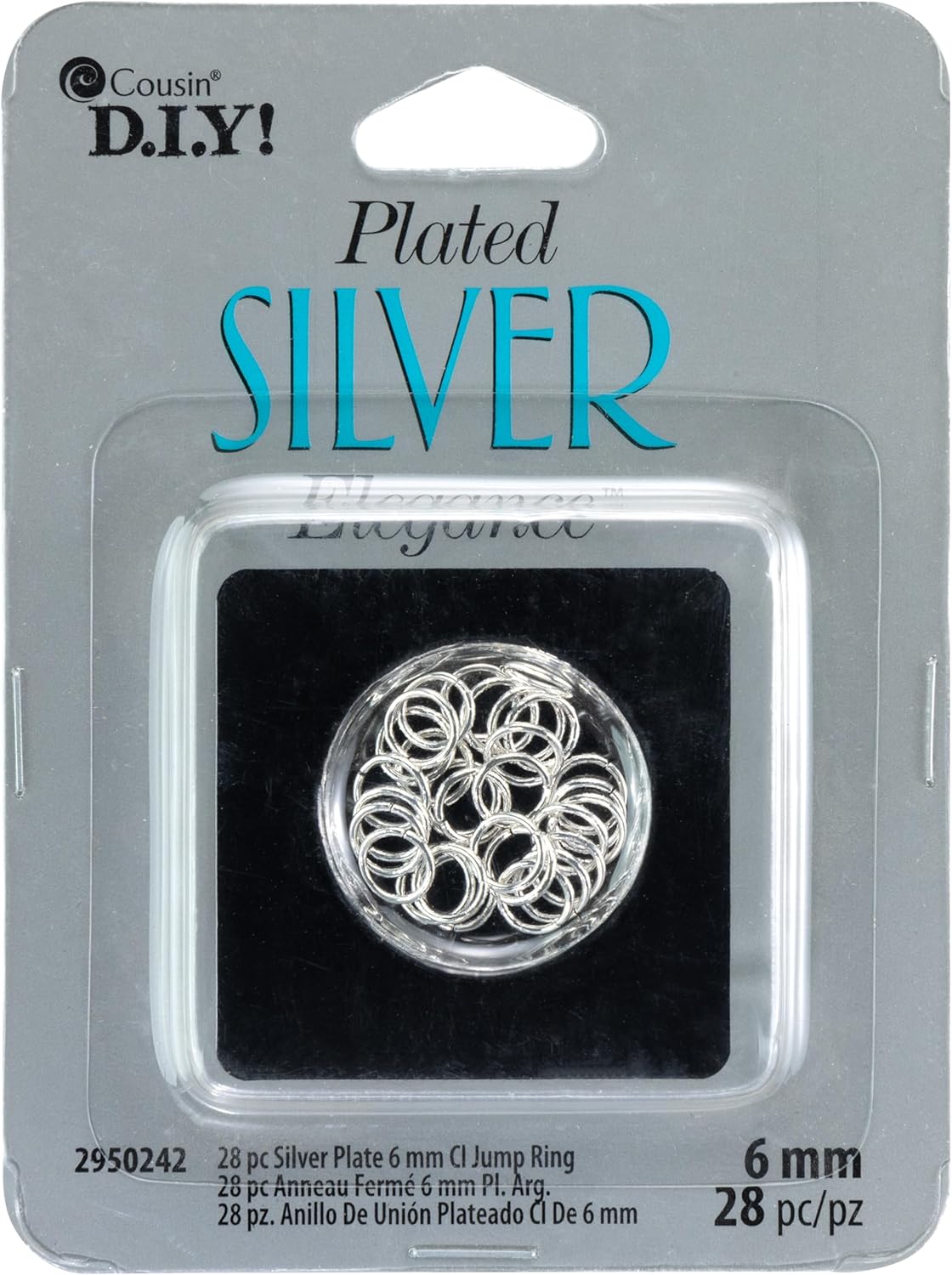 41104 - Silver Plated Jump Rings 26 6mm - [DVD-3]