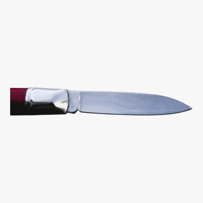 41180 - RED PRISMATIC FOLDING KNIFE 4" |104/STORE|