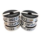 41204 - 5/8" White Class of 2022 6 Rolls Ribbon |H-64|
