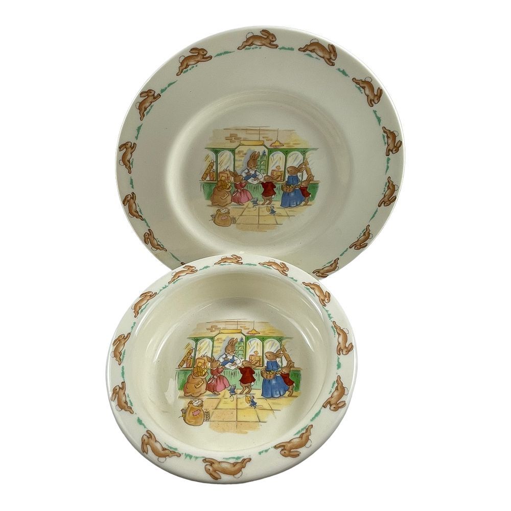 41244 - Bunnykins 1936 Bowl & Plate - |1-31|