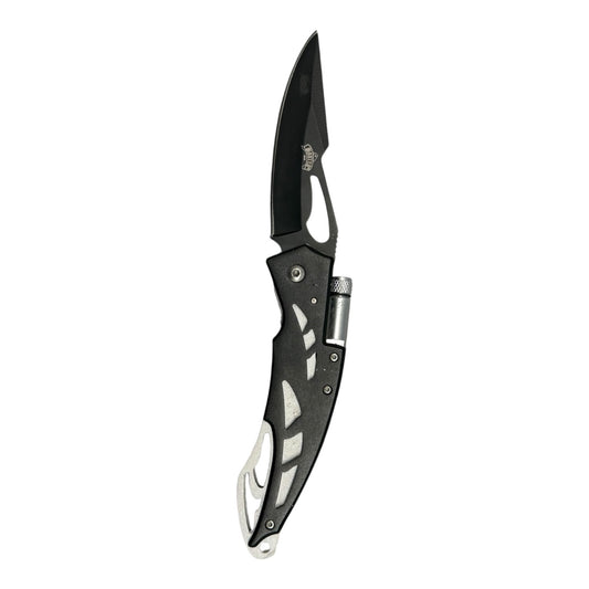41272 - 8" Black Master Pocket Knife w/ Screw 4.75" Closed |89|