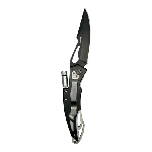 41272 - 8" Black Master Pocket Knife w/ Screw 4.75" Closed |89|