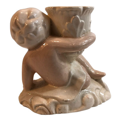 41284 - 3" Glazed Ceramic Antique Candle Holder |TBD|