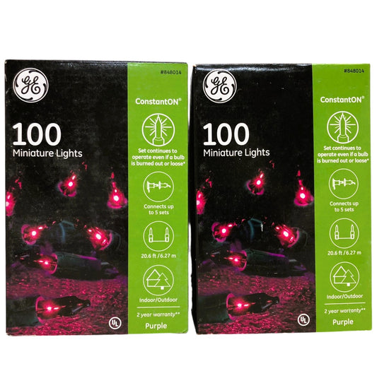 4028 - 100 GE Purple Lights GE Set of Two - |G-27|