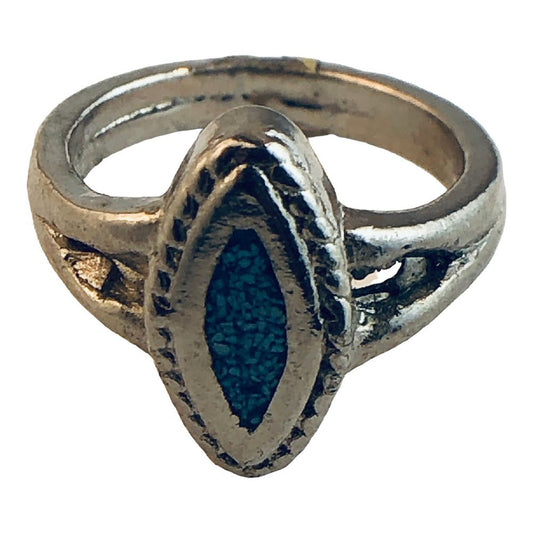 41446 - Turquoise Marquise Ring Size 6 - |Clear-99|