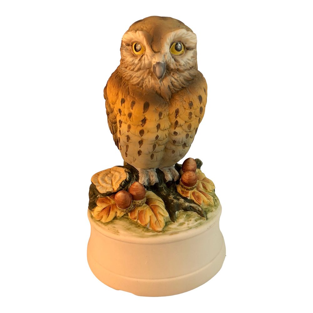41542 - 6" Musical Owl Figurine Plays "Ragtime" - |Z-20|