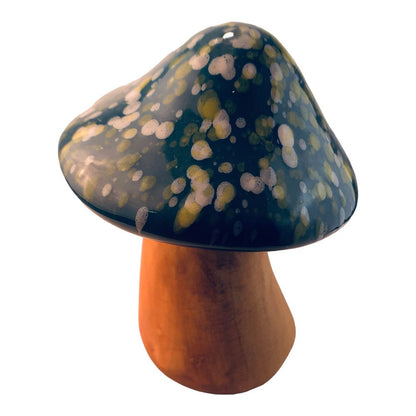 41546 - 4" Teal and Brown Mushroom - |Store|