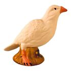 41551 - 4" White Pigeon on Leaves - [BB-28]