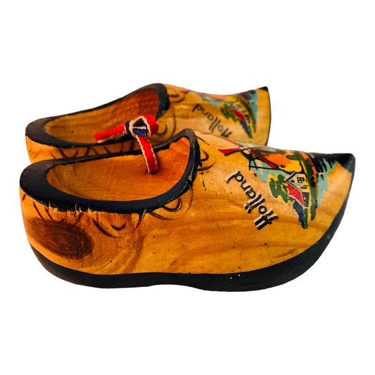 41556 - 4" Pair of Wooden Shoes Holland - |X-70|