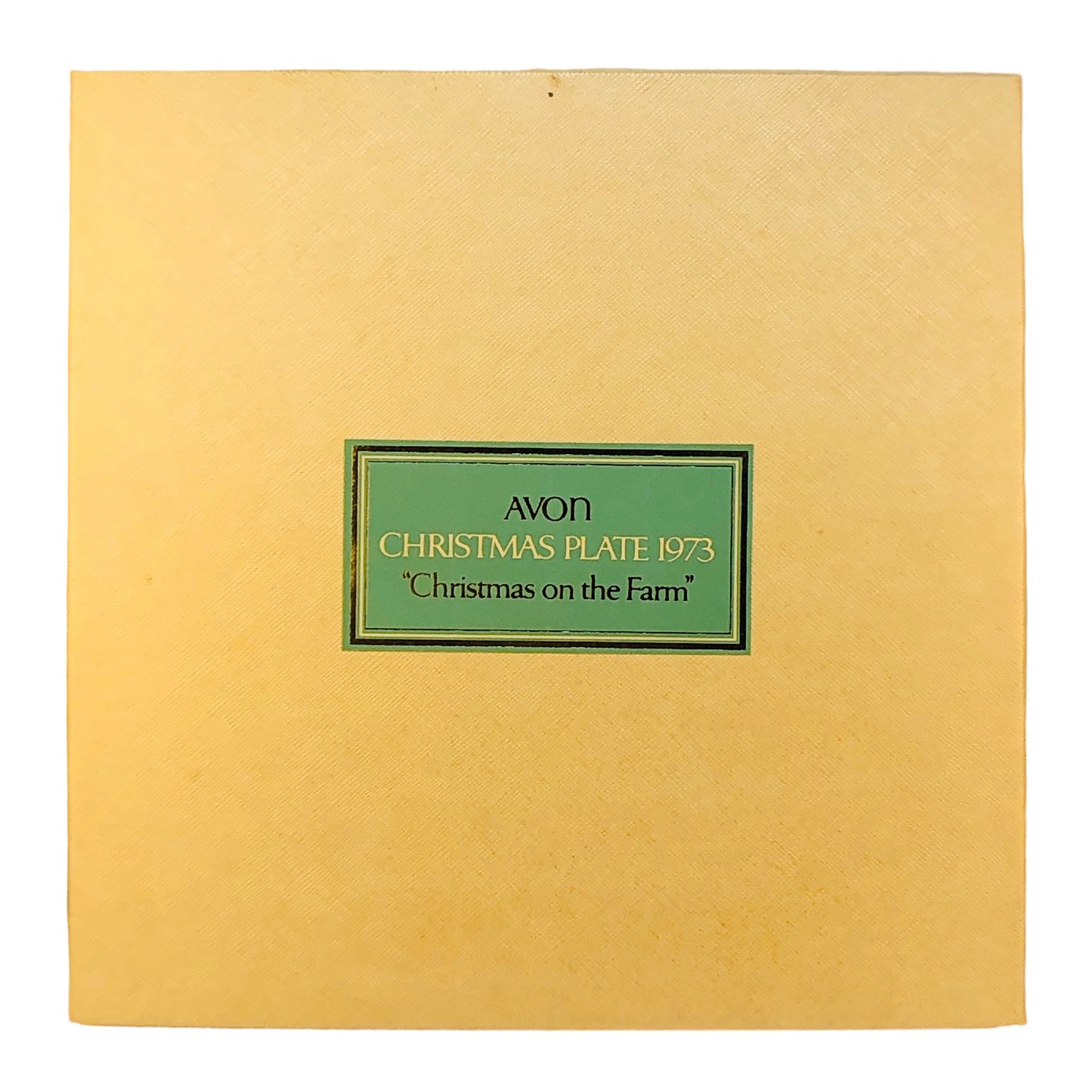 41586 - 10" Avon Christmas Plate 1973 |13-27|