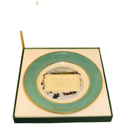 41586 - 10" Avon Christmas Plate 1973 |13-27|