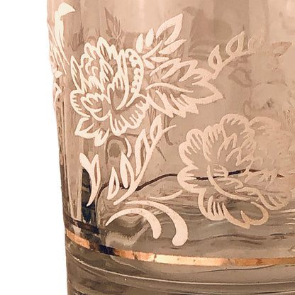 41597 - 3" Set of 2 White Flower Glasses - |2-23|