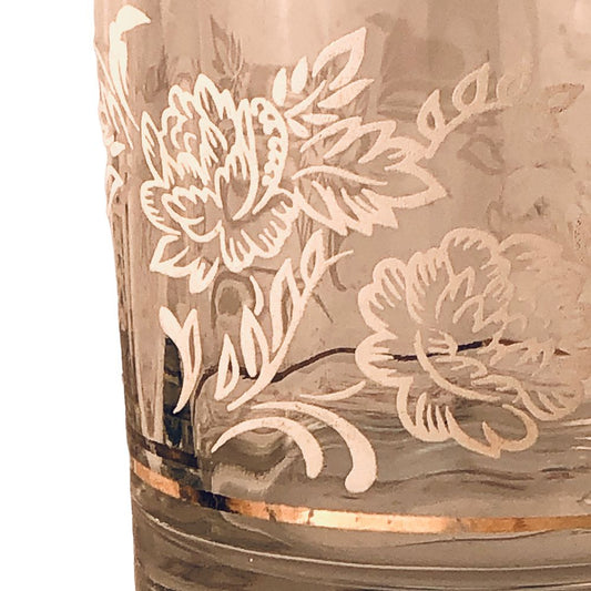 41597 - 3" Set of 2 White Flower Glasses - |2-23|