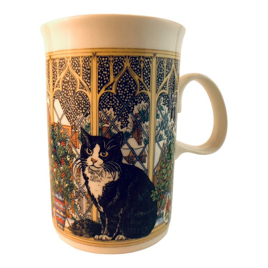 41617 - 4-Inch Christmas Cats Holiday Themed Ceramic Kitchen Cup for Festive Decor |1-25|