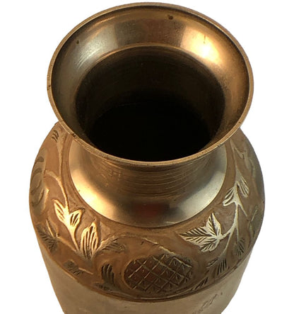 41642 - Elegant 11" Silver Flower Vase with Sleek Finish for Home and Garden Decor |19-30|