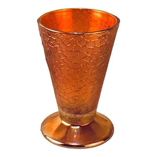 41649 - 4" Depression Glass Orange Tumbler - [BB-39]